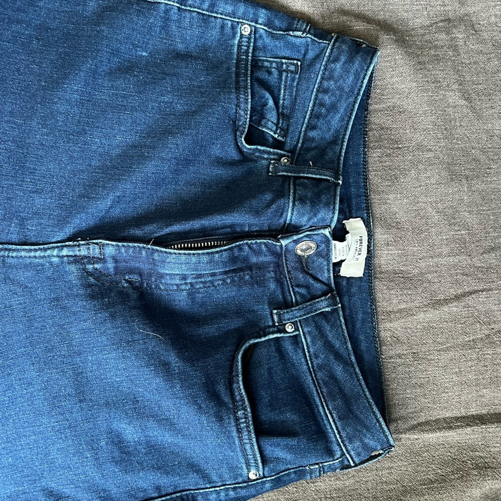 Slim Fit High Rise Dark Blue Jeans